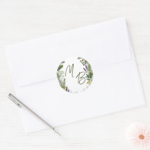 Boda de Iniciales de Bosque de Madera Rústica