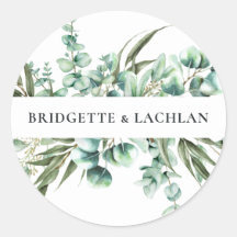 Boda de la acuarela de Eucalyptus