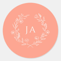 Boda de monograma de aplicación