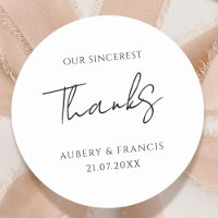 Boda de nombres personalizados de blanco negro clá