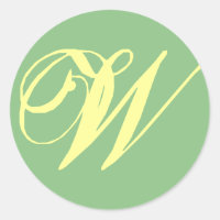 Boda de novia Monograma letra W - Personalizar