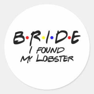 Pegatina Redonda Boda de novias Bachelorette Party Spooky Season