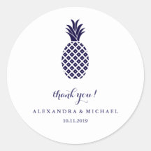 Boda de piña de la marina clásica gracias