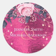 Boda de presupuesto Aspecto metálico Rosegold Flor