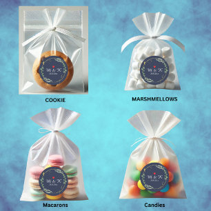 Pegatina Redonda Boda de vegetación acuática