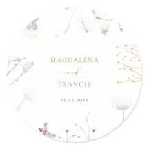 boda delicado de flores silvestres