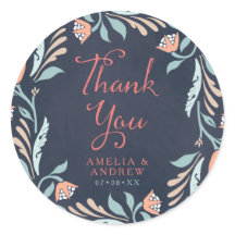 Boda Floral Bluish Chalkboard