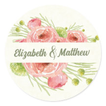 Boda Floral de acuarela Gracias