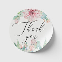 Boda floral de cactus boho | Agradecimiento de gui