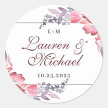 Boda floral de la flor de la primavera de color ro