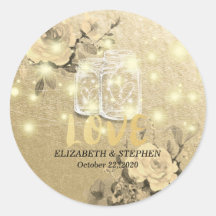 Boda Gracias Floral Mason Jar String Lights