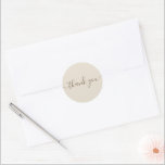 Pegatina Redonda Boda Gracias Pegatinas<br><div class="desc">¡Muestre su gratitud con estos encantadores pegatinas! Colección boda coincidente disponible!</div>