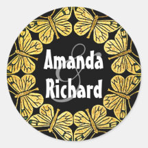 Boda grande de mariposa dorada