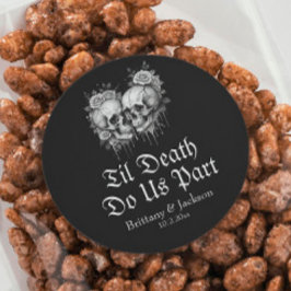 Pegatina Redonda Boda Hasta que la Muerte nos Separe