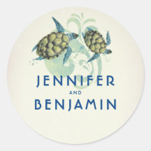 Boda marítimo tropical de tortugas marinas