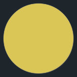 Pegatina Redonda Boda moderno amarillo sólido brillante en blanco<br><div class="desc">Boda moderno amarillo sólido brillante  negro Pegatina redondo clásico</div>