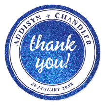 Boda moderno simple y elegante blanco y azul de la