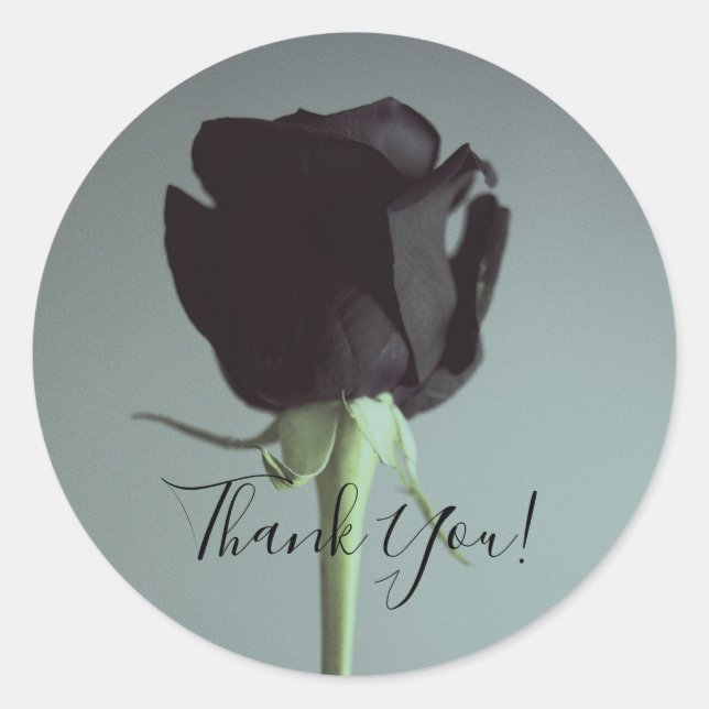 Pegatina Redonda Boda monocroma gris grisácea Romántica y elegante (Anverso)