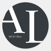 boda monograma grande ultramoderno