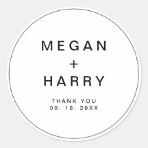 Boda monograma simple y elegante