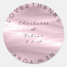 Boda personalizada Gracias Lilac Lavanda Púrpura O