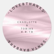 Boda personalizada Gracias Lilac Lavanda Púrpura O