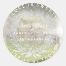 Boda personalizada Gracias Vidrio Verde Mint