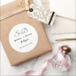 Pegatina Redonda Boda personalizado, ducha de novia, compromiso<br><div class="desc">Boda personalizado,  ducha de novia/regalo de compromiso</div>