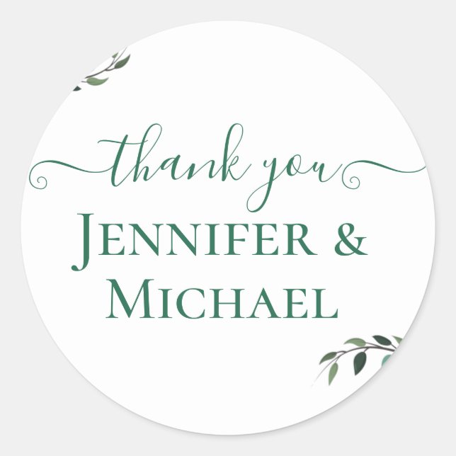 Pegatina Redonda Boda Rústico BOHO Sunflowers Greenery (Anverso)