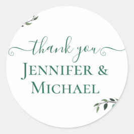 Pegatina Redonda Boda Rústico BOHO Sunflowers Greenery