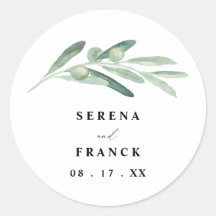 Boda Rústico de Rama de Olivo