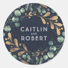 Boda verde azul y dorado