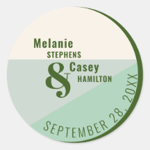 Boda verde de la Fábrica de la Moneda minimalista