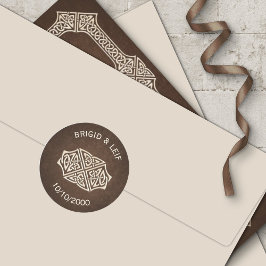 Pegatina Redonda Boda Viking Celtic Gamer