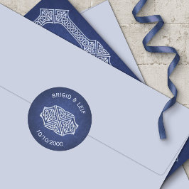 Pegatina Redonda Boda Viking Celtic Gamer