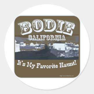 Pegatina Redonda Bodie California