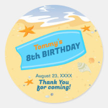 Bodyboard divertida fiesta de cumpleaños de playa