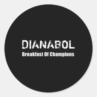 Pegatina Redonda Bodybuilding Dianabol Desayuno Esteroide De Champi