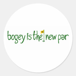 Pegatina Redonda Bogey es el nuevo paraíso