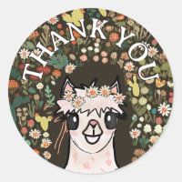 Boho Alpaca Gracias