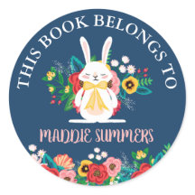Boho Bunny | Floral Este Libro Pertenece A
