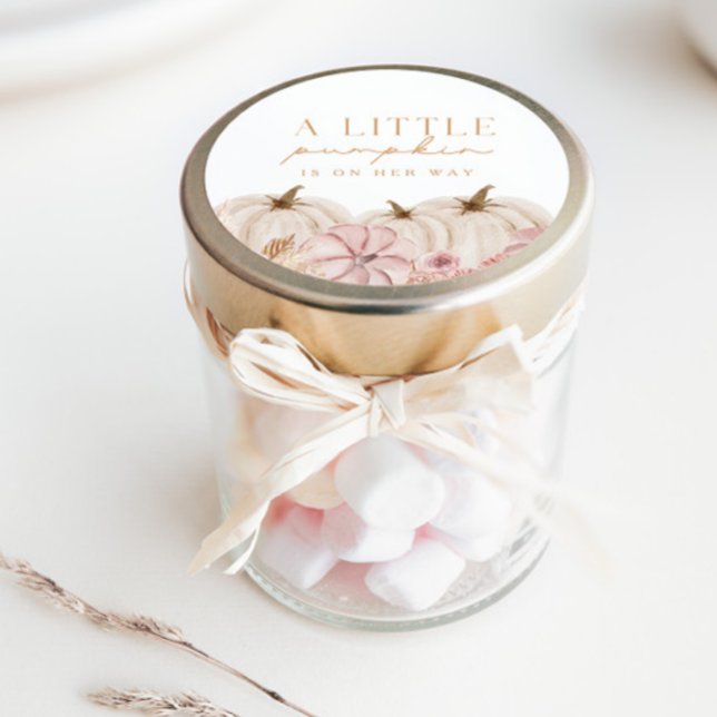 Pegatina Redonda Boho Chicas Pampas Personalizado de calabaza de hi (Subido por el creador)