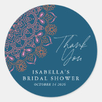 Boho Floral Mandala Verde azulada Blue Bridal Show