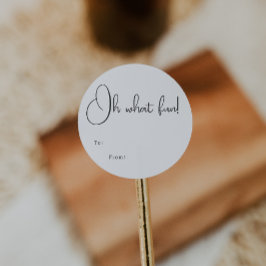 Pegatina Redonda Boho moderno Oh De Qué Diversión