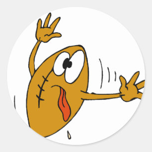 Pegatina Redonda Bola arrancada