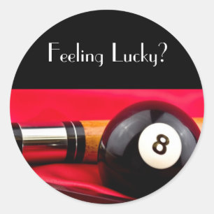 Pegatina Redonda Bola y señal de piscina