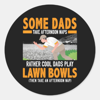 Pegatina Redonda Bolas De Césped Para El Césped De Papá