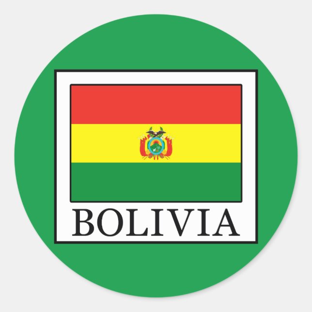 Pegatina Redonda Bolivia (Anverso)