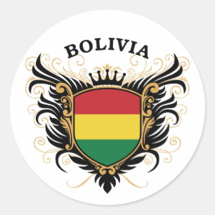 Pegatina Redonda Bolivia
