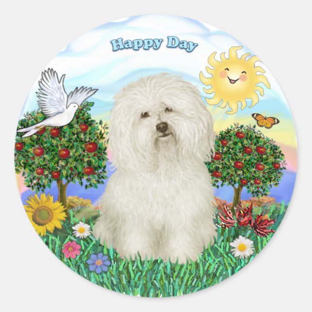 Pegatina Redonda Boloñés #2 (Anverso)